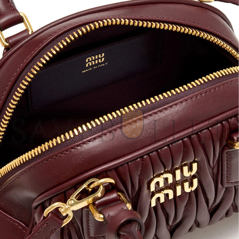 MIU MIU ARCADIE MATELASSÉ NAPPA LEATHER BAG 5BB191 (22*13*10.5cm)